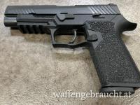 Pistole SIG SAUER P320 FS inkl. IMI Holster u. Griffstück