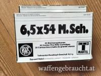 RESERVIERT - RWS Munition 6,5x54 MS Teilmantel rund - Mannlicher Schönauer 