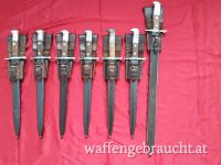 Schweizer Bajonett - Sammlung Sägebajonett, Dolchbajonett, Schmidt Rubin, K11, K31, K00, K00/11, IG89, IG89/96, IG96/11