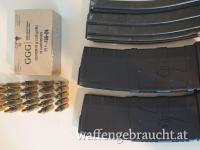 3x 30-Schuss AR-15 Magazine + 75 Schuss GGG 5.56mm 55gr 