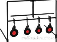 Allen Metallzielscheiben Resetting Steel Target, schwarz-rot