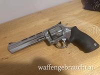  Taurus Revolver Stainless 8 Schuss .357 Mag wie neu Kompensator