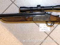 Gut erhaltene und günstige, kompakte Bockbüchsflinte Allas im Kaliber .22WMR / 20/70