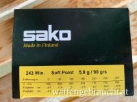 Sako SP Range 5,8g Teilmantel (50 Stück) im Kaliber .243 Win