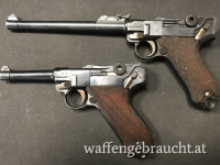 Pistole 08, Erfurt, mit Koffertasche