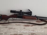 Baikal BBF 7x57R und 12/76 wie neu mit neuem Bauer 4-14x50 LP 