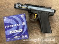 SETAKTION! Ruger Mark IV 22/45 Lite Kal 22lr Diamond Gray Anodized inkl. 525 Schuss