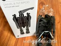 Hawke Swivel & Tilt Bipod 6-9 Inch (Hawke Zweibein schwenk- und höhenverstellbar 15-23cm) - für Riemenbügelöse