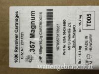 Geco 357 Magnum JHP 158gr.  Munition / 1000stk.