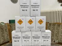 Böllerpatronen im Kaliber 10 für Salutkanonen
