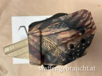 Holster - OWB - Glock 17 Gen5 - Blade Tech Adjustable Paddle - Bear Arms  Desert Tan - rechts