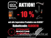 Glock® Aktion - 10% Rabatt auf alle lagernden Produkte der Marke GLOCK®