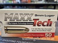 🎯🎯Ready-to-Shoot  – 9 mm Munition von Maxx Tech,  115 gr 🎯🎯
