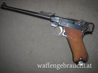 Ordonnanzpistole DWM P.08 ARI , 9mm Luger Bj. 1917 großteils nummerngleich gute Präzision