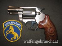 Reserviert!!! G.M. ,COLT Detective Spec. , Cal. .38 Spec. Beschuss 1977, "electroless Nickel"  snub nose revolver