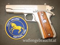 Colt Combat Commander BJ. 1972 , Cal.: 9mm Luger , matt vernickelt ,  guter Zustand