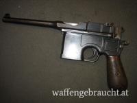 Reserviert!!! Mauser Oberndorf C96 , Cal. 7,63x25 , "Broomhandle", Sammlerwaffe Ordonnanzpistole