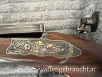 Anton Mulacz, Wien – prachtvolle Scheibenbüchse / Stutzflinte um 1870, reich verziert