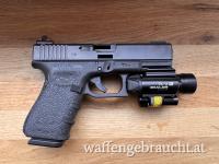 Glock 19 Gen 4 mit Tritium- und Fiberglasvisierung