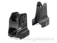 DANIEL DEFENSE FIXED LIGHTWEIGHT IRON SIGHT SET FOR AR-15 BLACK