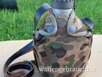 Feldflasche ÖBH - K4 Tarn - U. Sch. 1963 - Labeflasche für Tarnanzug 57 - Bundesheer