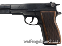 gebr. Luger/Mauser Pistole Mod. M90 mit Holzgriff, Kal. 9 mm Luger, Zustand: Gut