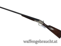gebr. HUBERTUS Seitenschloss Doppelflinte mit Arabeskengravur, engl. Schäftung, Einabzug mit Ejektor, LL69cm, Zustand: Sehr gut