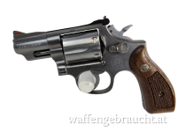 gebr. SMITH & WESSON Mod. 66 Kal. .357 Mag., LL2,5" Edelstahlfinish Round Butt-Griffrahmen Red Ramp/White Outline-Visierung