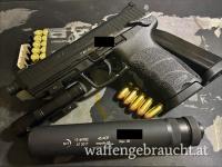 Heckler&Koch 45 Tactical - Schalldämpfer und Laser