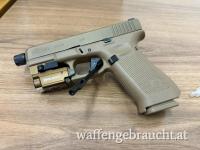 Glock 19 X Gen5 mit Gewindelauf und Zubehör