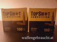 2 x 100 Stk. Kal. 223 REM 55grs TopShot Competition 85 Euro