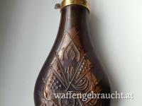 Pulverflasche schöne Patina aus Messing,Kupfer