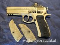 CZ SP-01 IPSC.Tuning von Bosko Desert Storm Optic von Verex ceracoated
