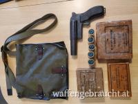 Leuchtpistolen Set, Armeeleuchtpistole mit Munition und Tasche