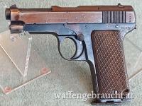 Beretta Pietro - Mod: 1915 - Nr: 6152 - erste halbautomat. Selbstldadepistole von Beretta - samt Tasche und Magazin