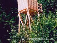 Lärchen Kanzel Natur mit kompletter Innen Ausstattung 150 x 120cm