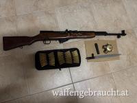 SKS 45 Halbautomatische Büchse in 7.62x39 inkl. Bajonett, Ladestreifen, S&B Munition und Original Zubehör