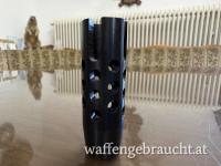 Mündungsbremse mit M15 Gewinde für Kaliber bis 9,6mm mit grossem Mündungsfeuerdämpfer