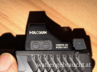 Holosun HS507K-X2 Offenes Reflex Rotpunktvisier + Adapter-Platte Glock MOS