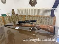 Mauser 98 im Kaliber 6,5x55SE mit Achtkantlauf und Bauer 3-12x50, Absehen 4 und Leuchtpunkt 