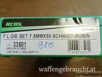 RCBS F L DIE SET Matrizenset mit Nummer 33501 für das Kaliber 7,5x55 Schmidt Rubin