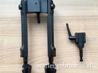BiPod / Zweibein inkl. Adapter für Picatinny / Fortmeieroptik / 12 Uhr-Installation H210 