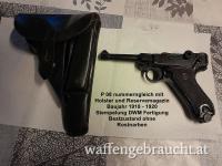Pistole P 08 nummerngleich DWM Fertigung 1918 - 1920 Originalzustand