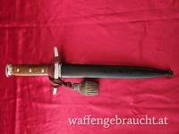 VERKAUFT !!! Original Dolch M43 f. Offiziere inkl. Portepee- schweizer Armee KRIEGSPRODUKTION Elsener Schwyz  Bajonett, Säbel 