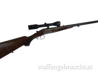gebr. MERKEL Büchsflinte Mod. 240 mit montiertem SWAROVSKI Habicht A3-9x36L Abs. Plex, Zustand: Sehr gut - Kal. 20/76