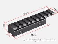 Zielfernrohrmontage Adapterschiene 11mm Schiene auf 21mm Picatinny-Schiene