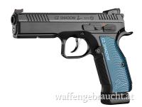 CZ 75 SHADOW 2 9X19 BP BLUE GRIP *LAGERND*