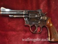 Revolver, Smith & Wesson, Mod.: 15-3 Nickel, Kal.: .38 Spez.