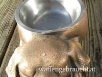 Freßnapf Bronze Hundemotiv