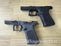 2 stk. Griffstücke!  Glock 43X / 48 Griffstück 1x Original Glock 1x SCT Grau je inkl. aller Innenteile Glock Original 